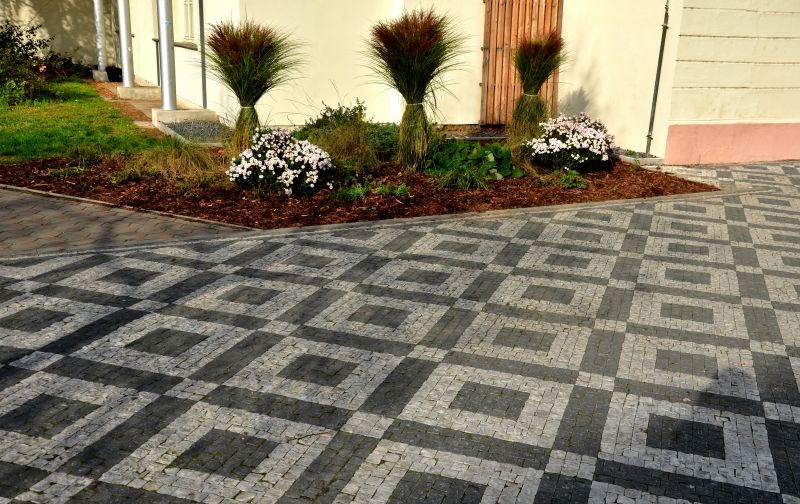 Patterned Concrete Driveway Installation