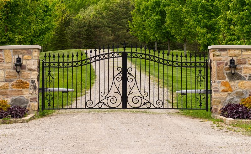 Iron Driveway Gate Installaton
