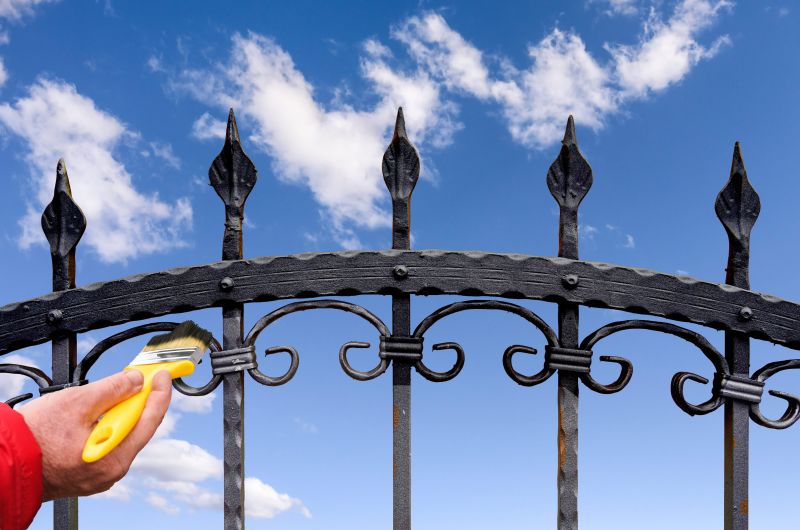 Local Wrought Iron Fence Painting