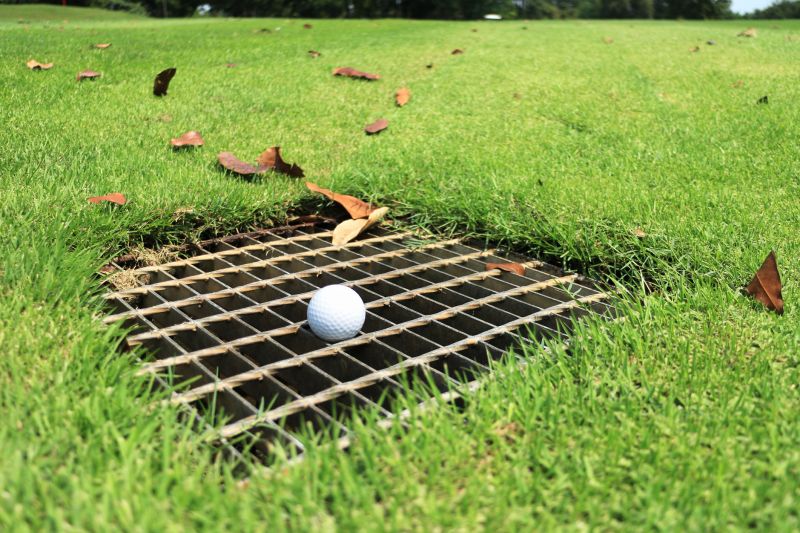Golf Course Drain Installation