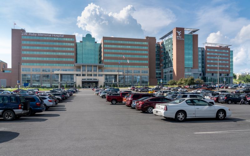 Hospital Parking Lot Paving